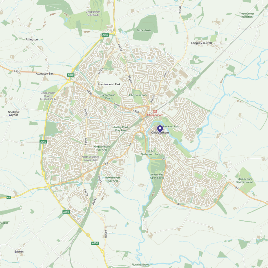 Map of Chippenham